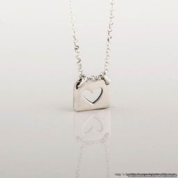 Square Heart Cut-Out Necklace