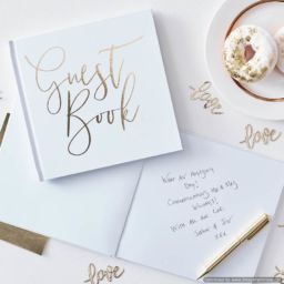 Gold Foiled Guest Book