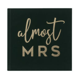 Velvet Foiled Almost Mrs Book