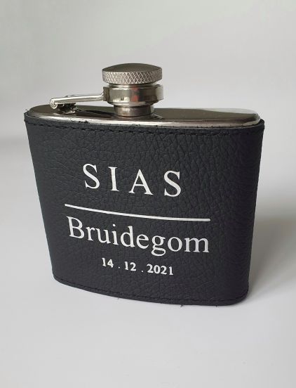 LEATHER SLEEVE HIP FLASK